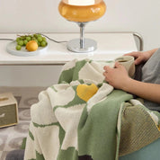 Skandinavische Blumenmuster Decke für Zuhause aus 100% Baumwolle 6