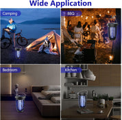 Solar-Insektenvernichter, 2-in-1-Mückenvernichterlampe – 4500 V, Fliegenfalle für drinnen und draußen 2