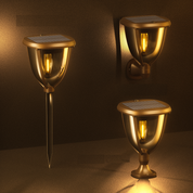 Solar Außenwandleuchte mit Bewegungsmelder – Wetterfest, Energieeffizient, Warmweiß, Einfache Wandmontage, IP65 Schutz 1