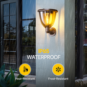 Solar Außenwandleuchte mit Bewegungsmelder – Wetterfest, Energieeffizient, Warmweiß, Einfache Wandmontage, IP65 Schutz 4