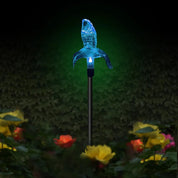 Solar Gartenlampe mit Buntkolibri, Schmetterling und Libelle – Wetterfestes, Umweltfreundliches Design für Charmante Außenbeleuchtung 0