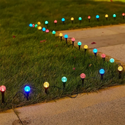 Solar Gartenlichter mit 30 LEDs – Wetterfeste Mini-Lichter in Warmweiß mit 8 Beleuchtungsmodi für Außenbereiche 0