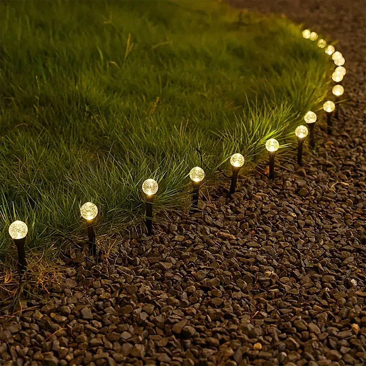 Solar Gartenlichter mit 30 LEDs – Wetterfeste Mini-Lichter in Warmweiß mit 8 Beleuchtungsmodi für Außenbereiche 1