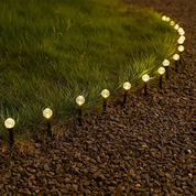 Solar Gartenlichter mit 30 LEDs – Wetterfeste Mini-Lichter in Warmweiß mit 8 Beleuchtungsmodi für Außenbereiche 1