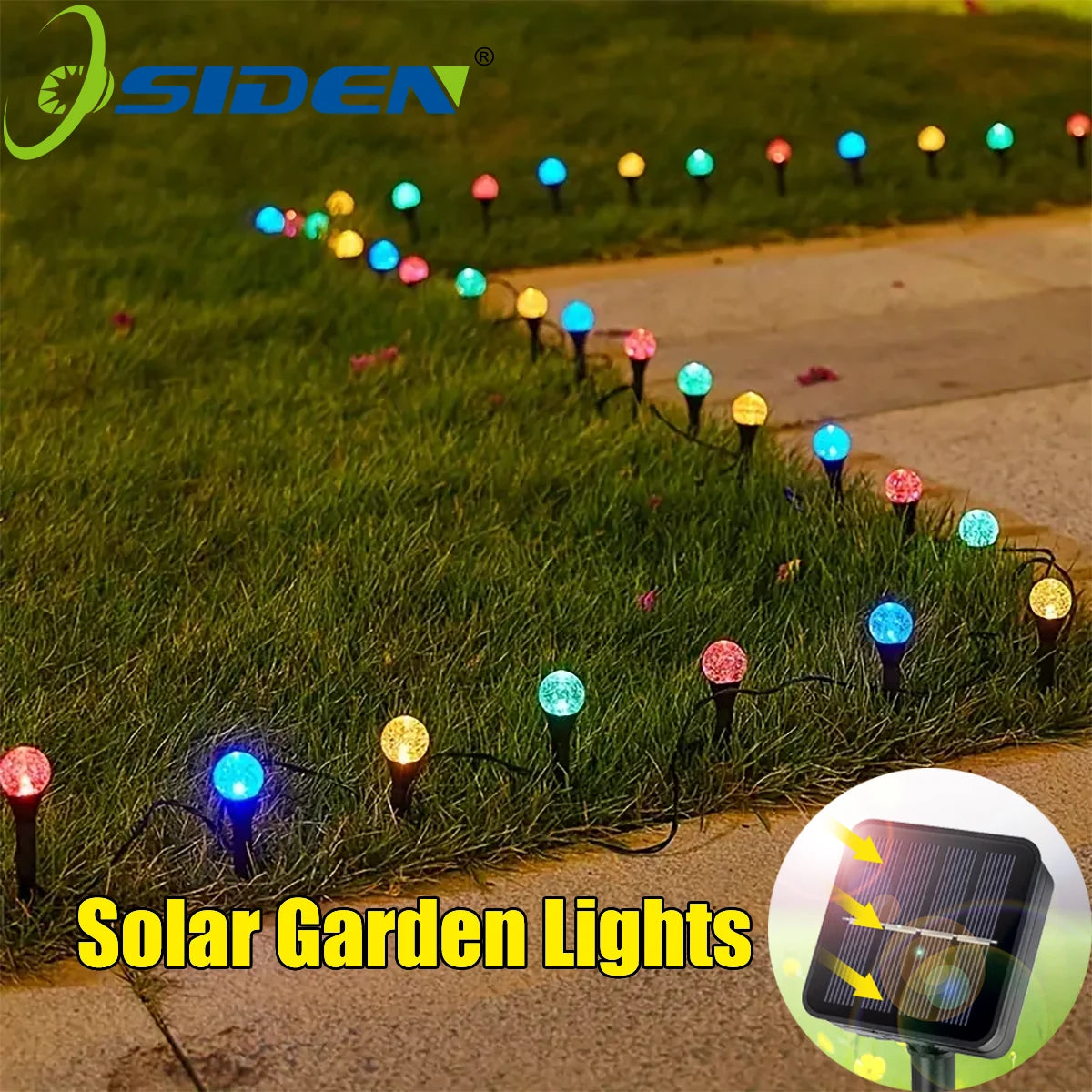 Solar Gartenlichter mit 30 LEDs – Wetterfeste Mini-Lichter in Warmweiß mit 8 Beleuchtungsmodi für Außenbereiche 2