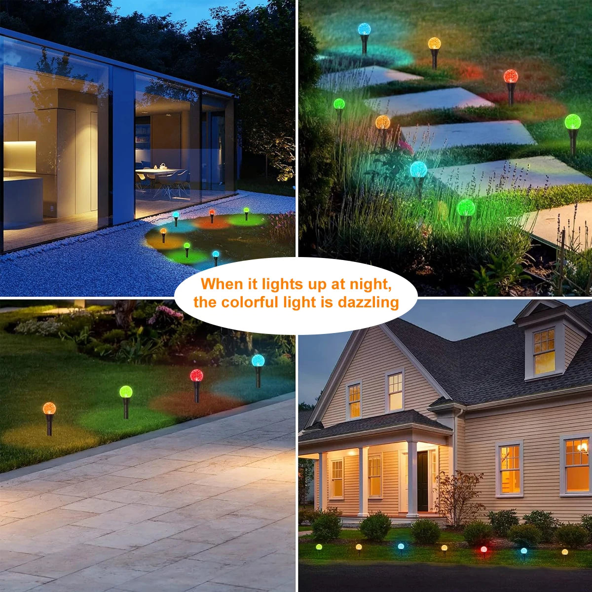Solar Gartenlichter mit 30 LEDs – Wetterfeste Mini-Lichter in Warmweiß mit 8 Beleuchtungsmodi für Außenbereiche 5