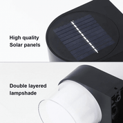 Solar Wandleuchte für Außenbereich – Wasserdicht, Energieeffizient, Modernes Design, IP65, 4W LED Beleuchtung 4