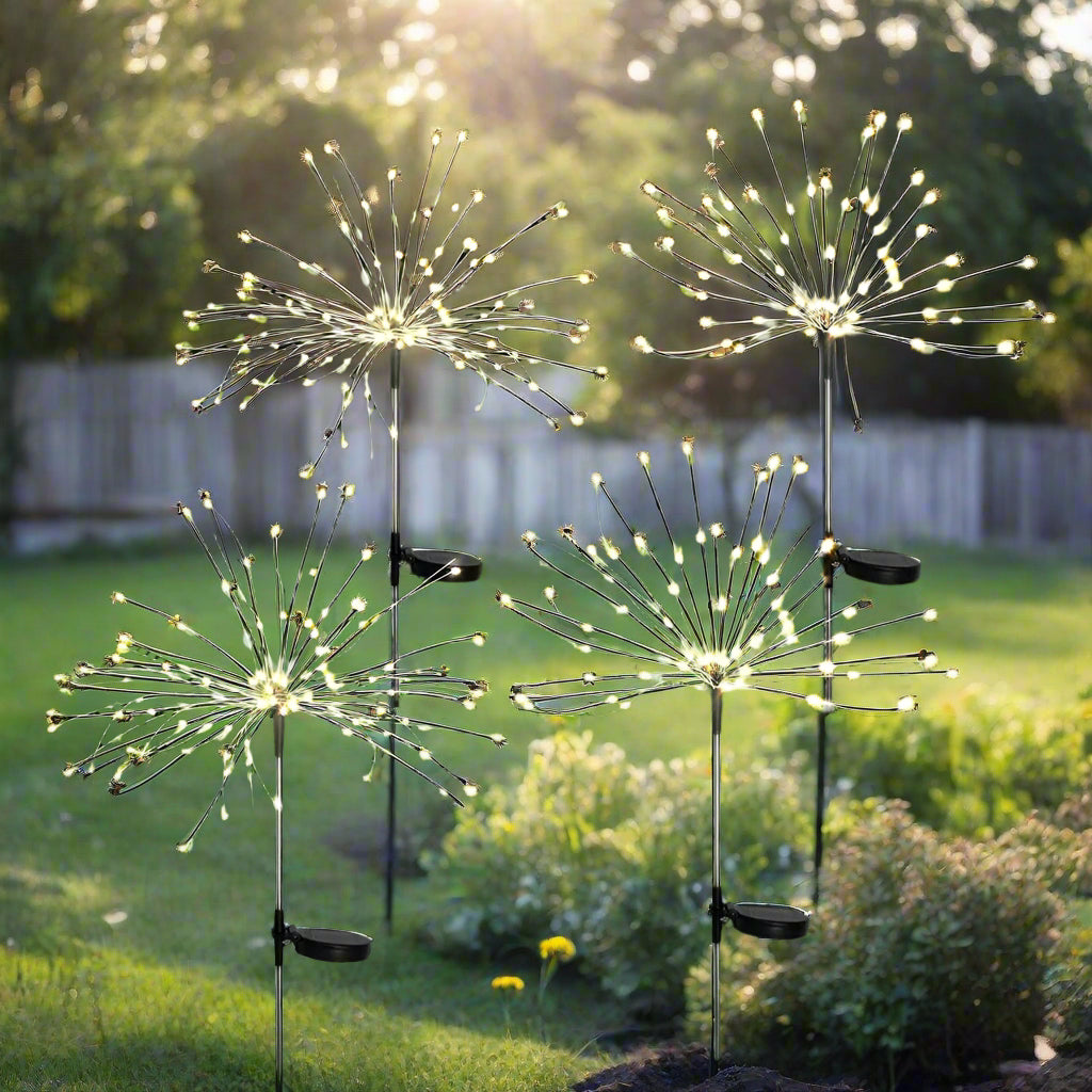 Solarbetriebene Gartenlichter mit Flexibler Kupferdrahtbeleuchtung – Warmweiß und RGB LED, Wasserfest, 100 LEDs, 10 Meter Länge 7