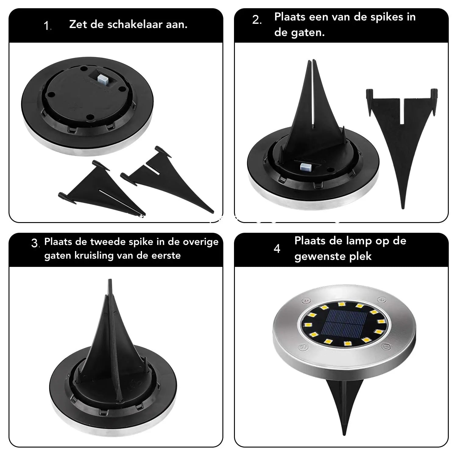 Solarbetriebene LED-Gartenlampen mit Dämmerungssensor – Wetterfest und Energieeffizient für Außenbereiche 5