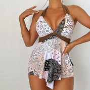 Clara | Stilvoller Bandana Print Badeanzug Cover-Up