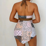 Clara | Stilvoller Bandana Print Badeanzug Cover-Up