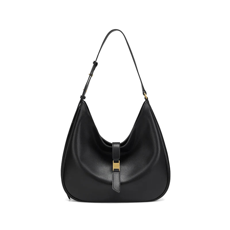 Sommerliche Tragetasche mit großem Fassungsvermögen – Schwarze Schulter- und Umhängetasche für Damen 0