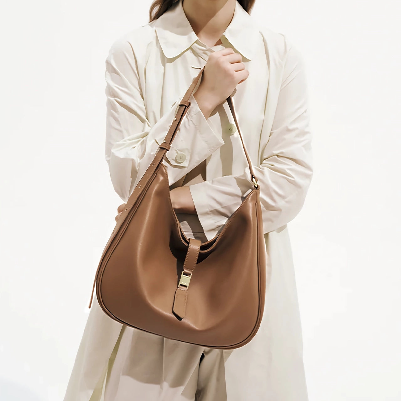 Sommerliche Tragetasche mit großem Fassungsvermögen – Schwarze Schulter- und Umhängetasche für Damen 5