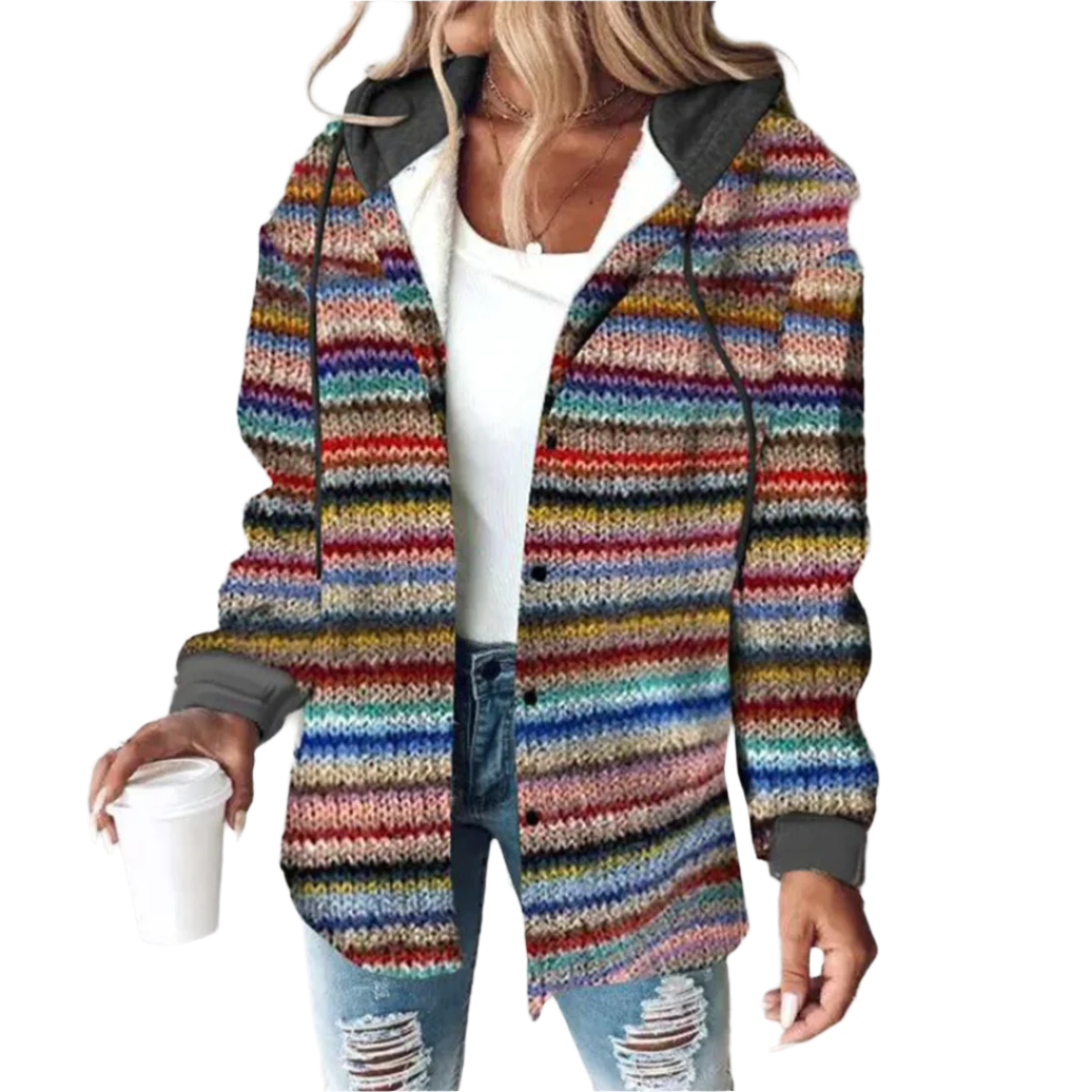 Strickjacke Mit Knopfleiste Für Damen | Mehrfarbig 1