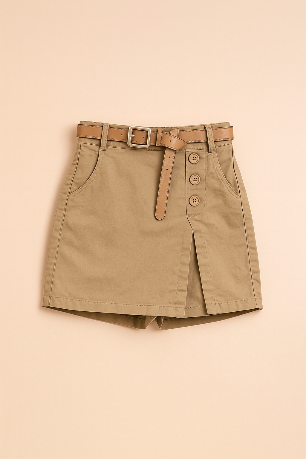 Suzy High -Waisted Shorts und ein dekorativer Gürtel 4