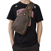 Timo | Luxuriöse Leder Abenteuerschultertasche