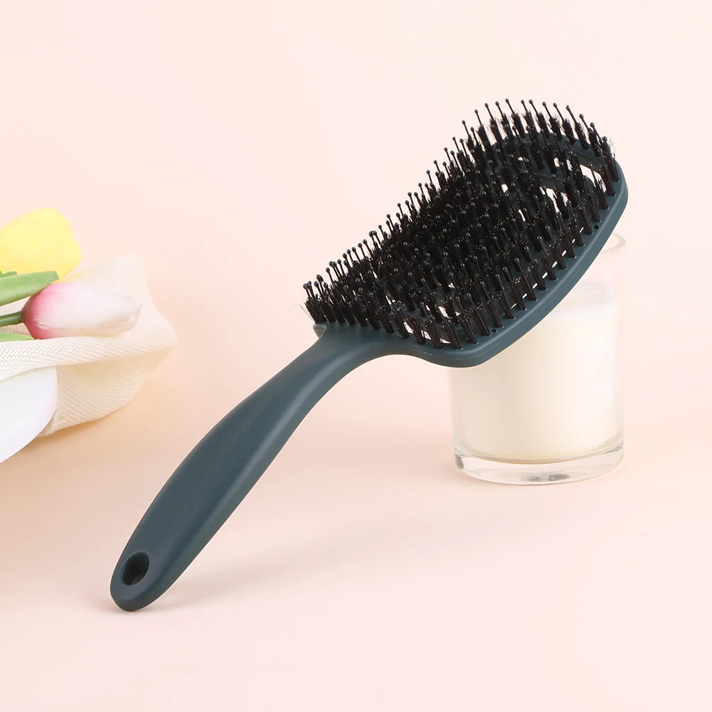 TangleFree - Nylon Borders Detangler Pinsel für gekrümmtes Styling 4