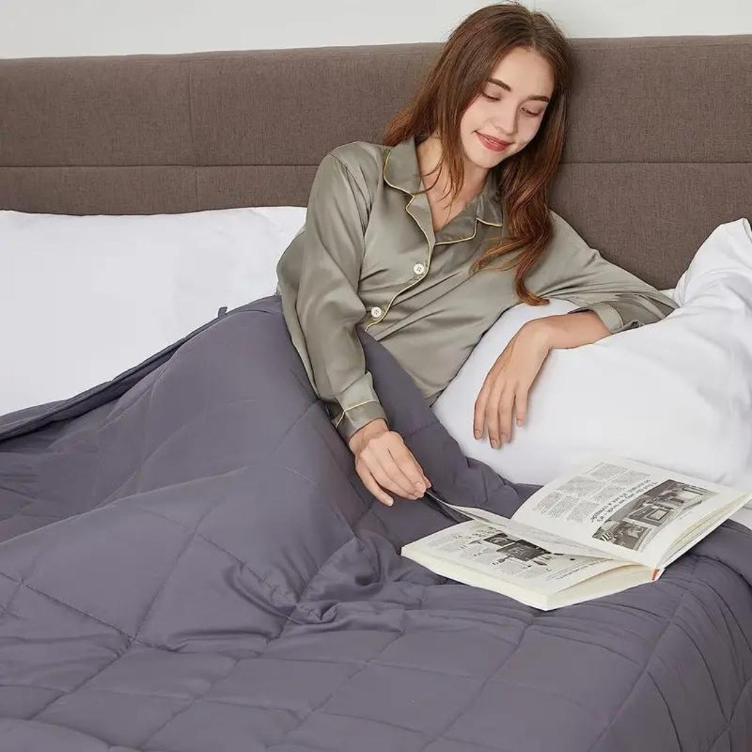 Therapeutische Gewichtsdecke Für Erholsamen Schlaf Atmungsaktives Material 2