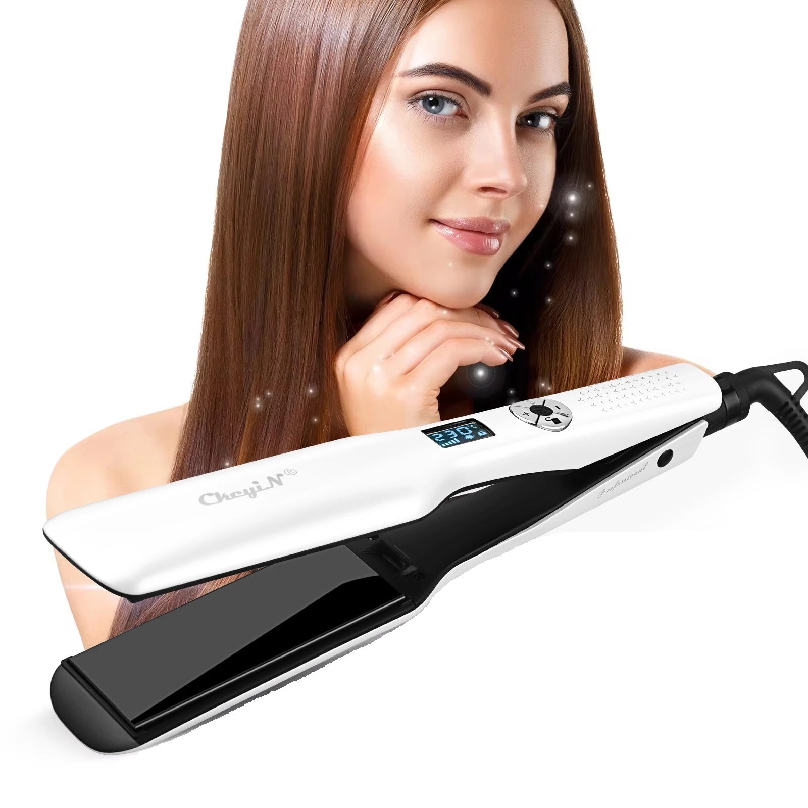 Thermostyle - Turmalin Keramik Haarglätter mit LCD -Display