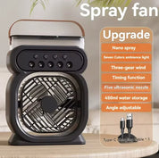 Tragbare 3-in-1-Klimaanlage mit Nachtlicht und Luftbefeuchter 4