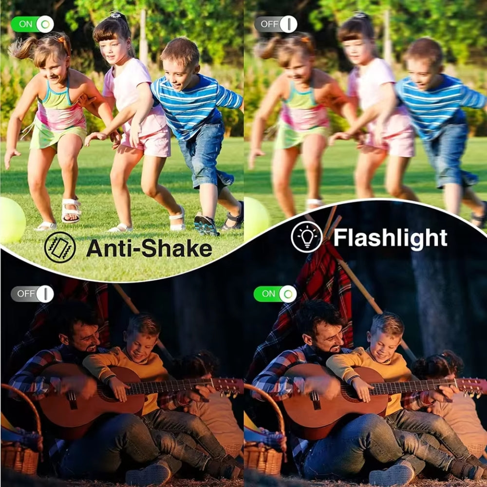 Tragbare Digitalkamera 1080P 44MP mit 16-fachem Zoom – Kompakte Vlogging-Kamera mit LCD-Bildschirm, wiederaufladbar, perfekt für Teenager und Studenten 5