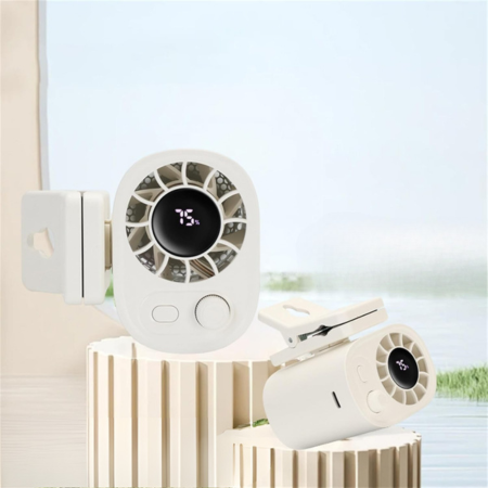 Tragbarer Auto-Clip-Ventilator – 360° drehbarer, per USB wiederaufladbarer Mini-Ventilator mit Klemme 2