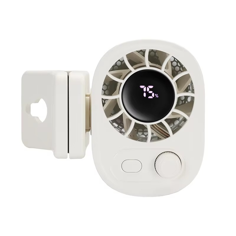 Tragbarer Auto-Clip-Ventilator – 360° drehbarer, per USB wiederaufladbarer Mini-Ventilator mit Klemme 6