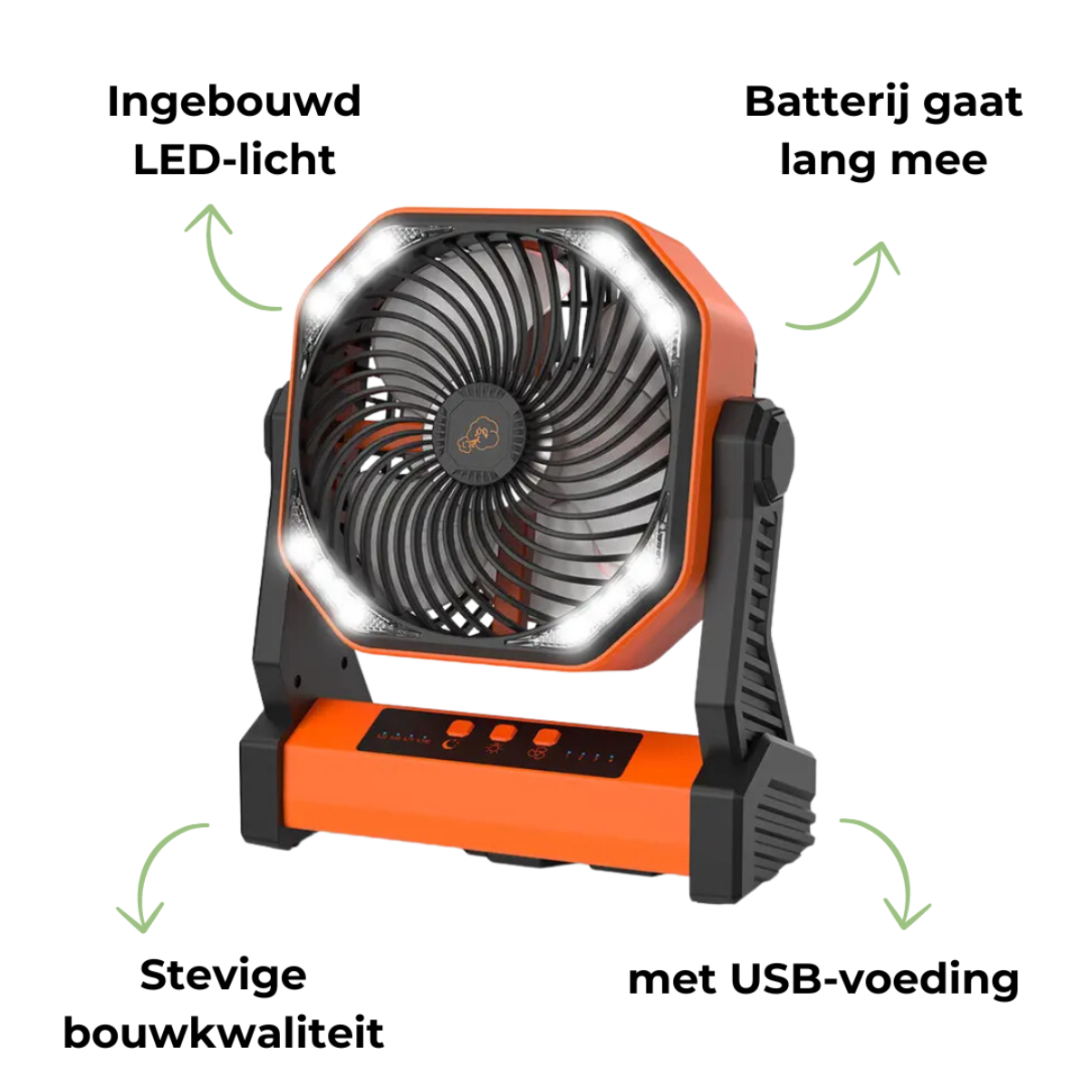 Tragbarer Campingplatz -Mini -Fan 4