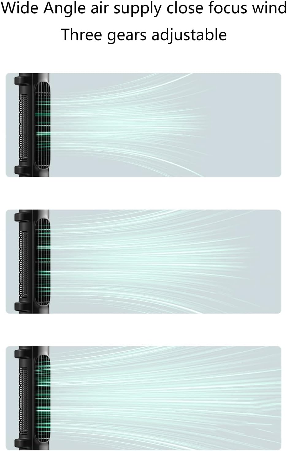 Tragbarer USB-Autositzventilator mit verstellbarem Kopfstützengurt 6