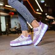 Trendige Rollschuhe für Kinder mit LED-Leuchten 1