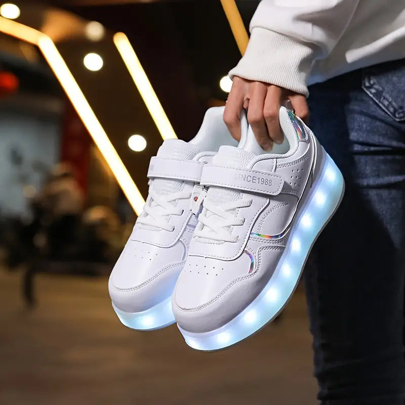 Trendige Rollschuhe für Kinder mit LED-Leuchten 2