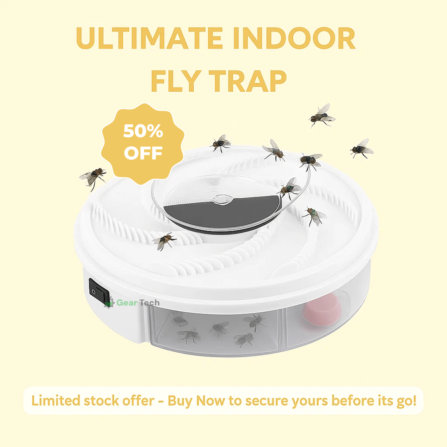 USB Stille Fly Trap | Umweltfreundlich, ungiftig und effektiv für den Gebrauch zu Hause und im Freien 7