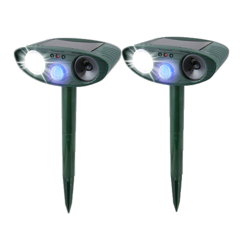 Ultraschall -Kaninchen -Repeller - Solar angetrieben und blinkendes Licht - Kaninchen loswerden 7