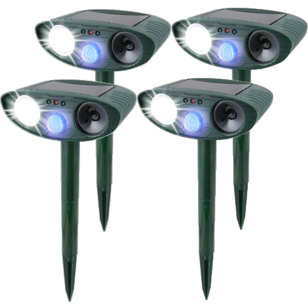 Ultraschall -Kaninchen -Repeller - Solar angetrieben und blinkendes Licht - Kaninchen loswerden 8