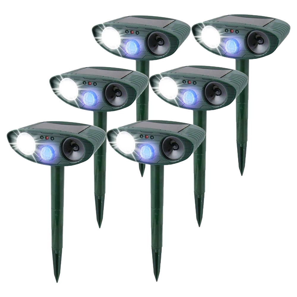 Ultraschall -Kaninchen -Repeller - Solar angetrieben und blinkendes Licht - Kaninchen loswerden 9