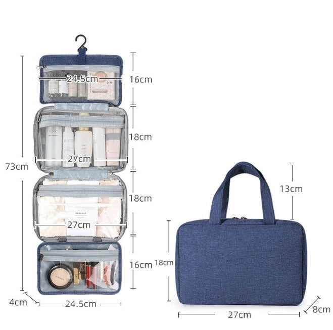 Sam | Kompakter & geräumiger Reise-Toilettenorganizer mit mehreren Fächern