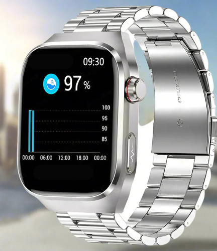 Advanced Health Smartwatch mit EKG, Blutzuckerüberwachung, 2,04-Zoll-AMOLED-Display-wasserdichte Fitness-Tracker