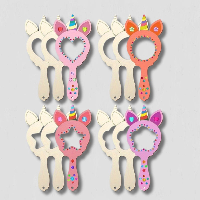 Launeyreflexionen - DIY -Einhornspiegel mit handgemaltem Design-2