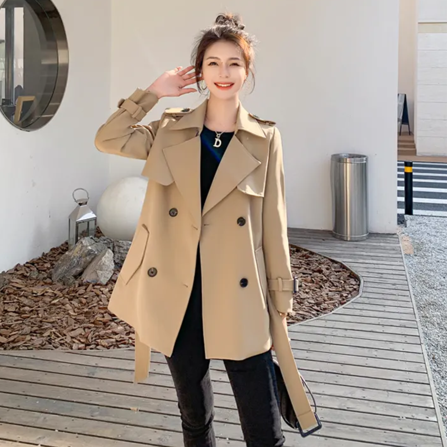 Milan| Lässiger Damen-Trenchcoat