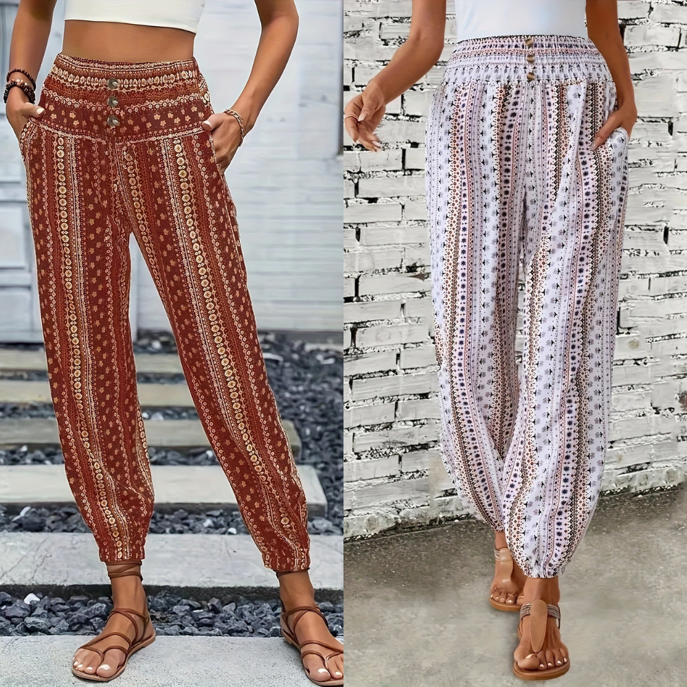 Amelie | High-Waist Hose – Boho-Chic für Deine Garderobe