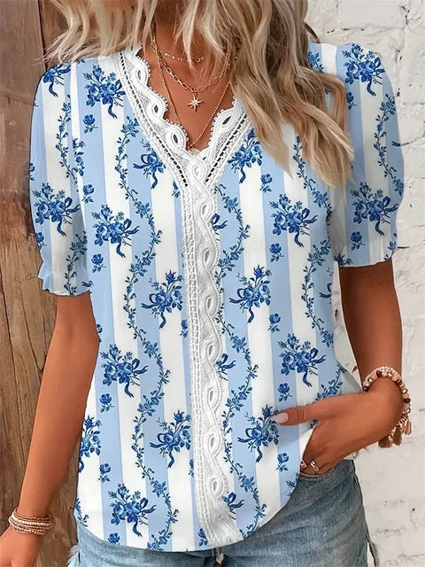 BOHO | Bluse mit Blumendruck