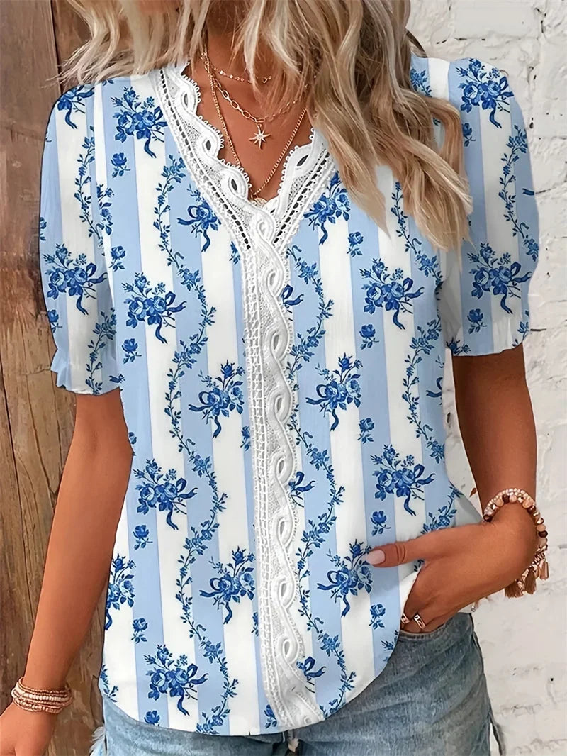 BOHO | Bluse mit Blumendruck