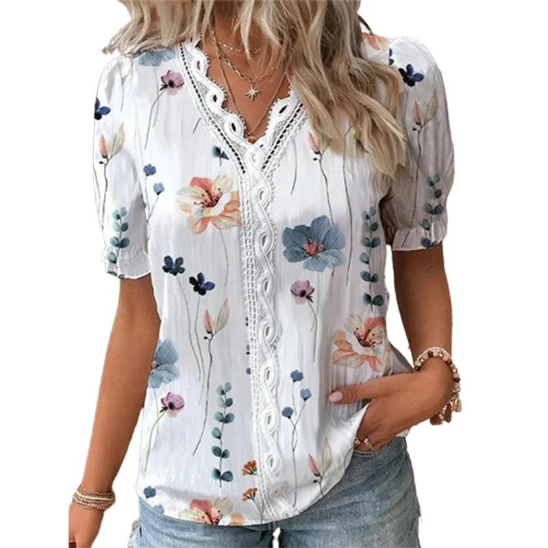 BOHO | Bluse mit Blumendruck