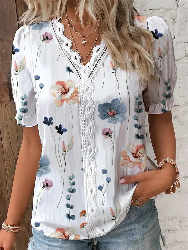 BOHO | Bluse mit Blumendruck