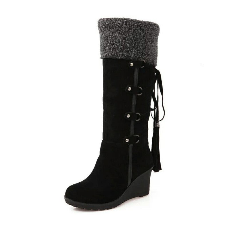 Warme Winterstiefel mit Keilabsatz | Stylische Winterstiefel für Damen 4