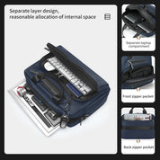 Wasserdichte 14,1-Zoll-Laptop-Aktentasche für Herren 7