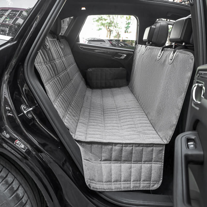 Wasserdichter Autositzbezug für Hunde mit Netzfenster 0