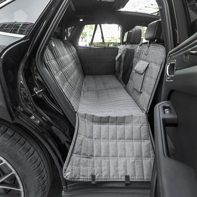 Wasserdichter Autositzbezug für Hunde mit Netzfenster 2