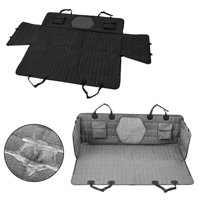 Wasserdichter Autositzbezug für Hunde mit Netzfenster 4