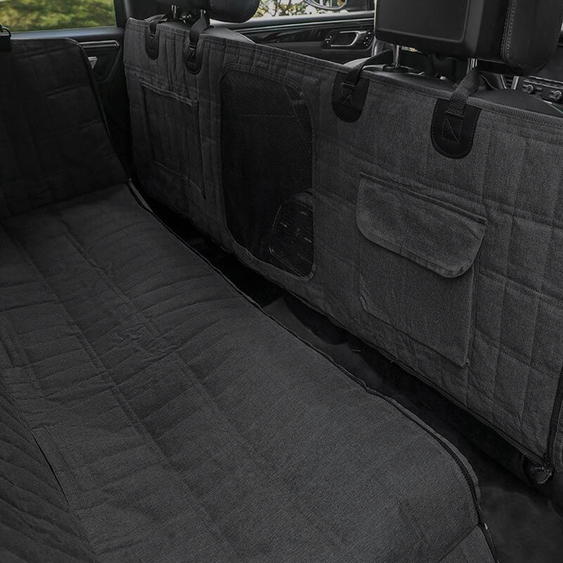 Wasserdichter Autositzbezug für Hunde mit Netzfenster 6